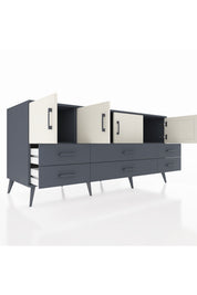 Kronos Konsol 3 Raflı 6 Çekmeceli 4 Kapaklı 176x59x83 - S610M004V14C