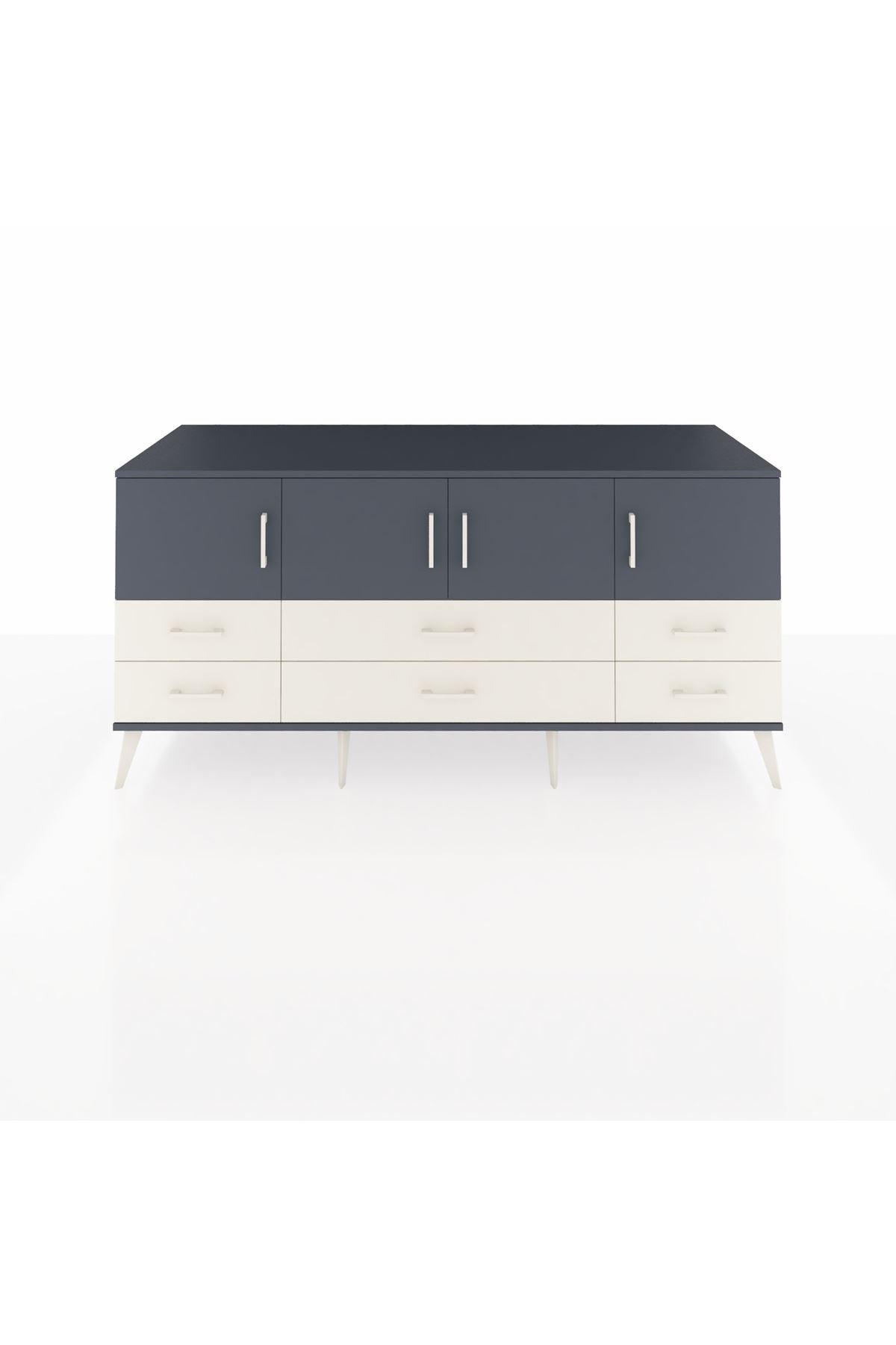 Kronos Konsol 3 Raflı 6 Çekmeceli 4 Kapaklı 176x59x83 - S610M004V16C