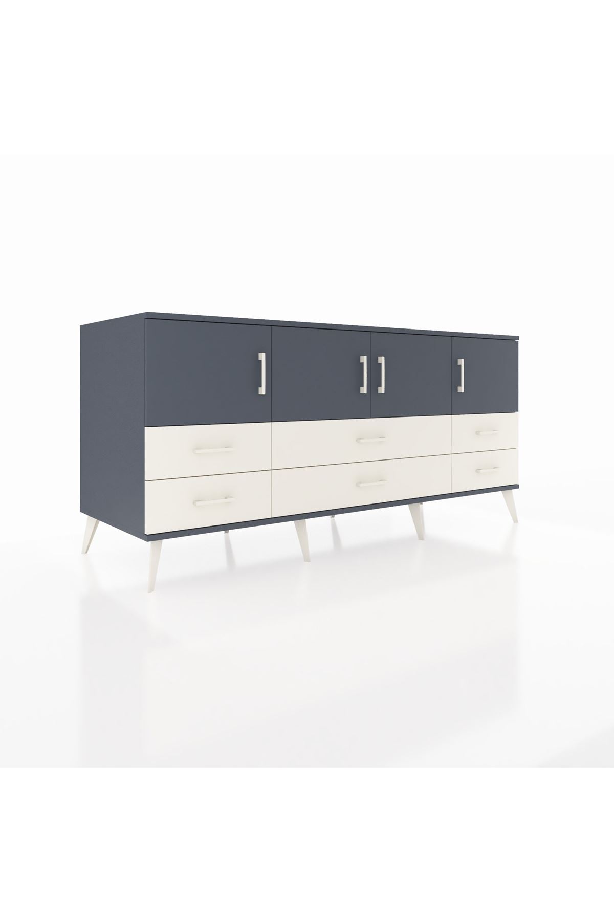 Kronos Konsol 3 Raflı 6 Çekmeceli 4 Kapaklı 176x59x83 - S610M004V16C