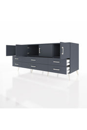 Kronos Konsol 3 Raflı 6 Çekmeceli 4 Kapaklı 176x59x83 - S610M004V17C
