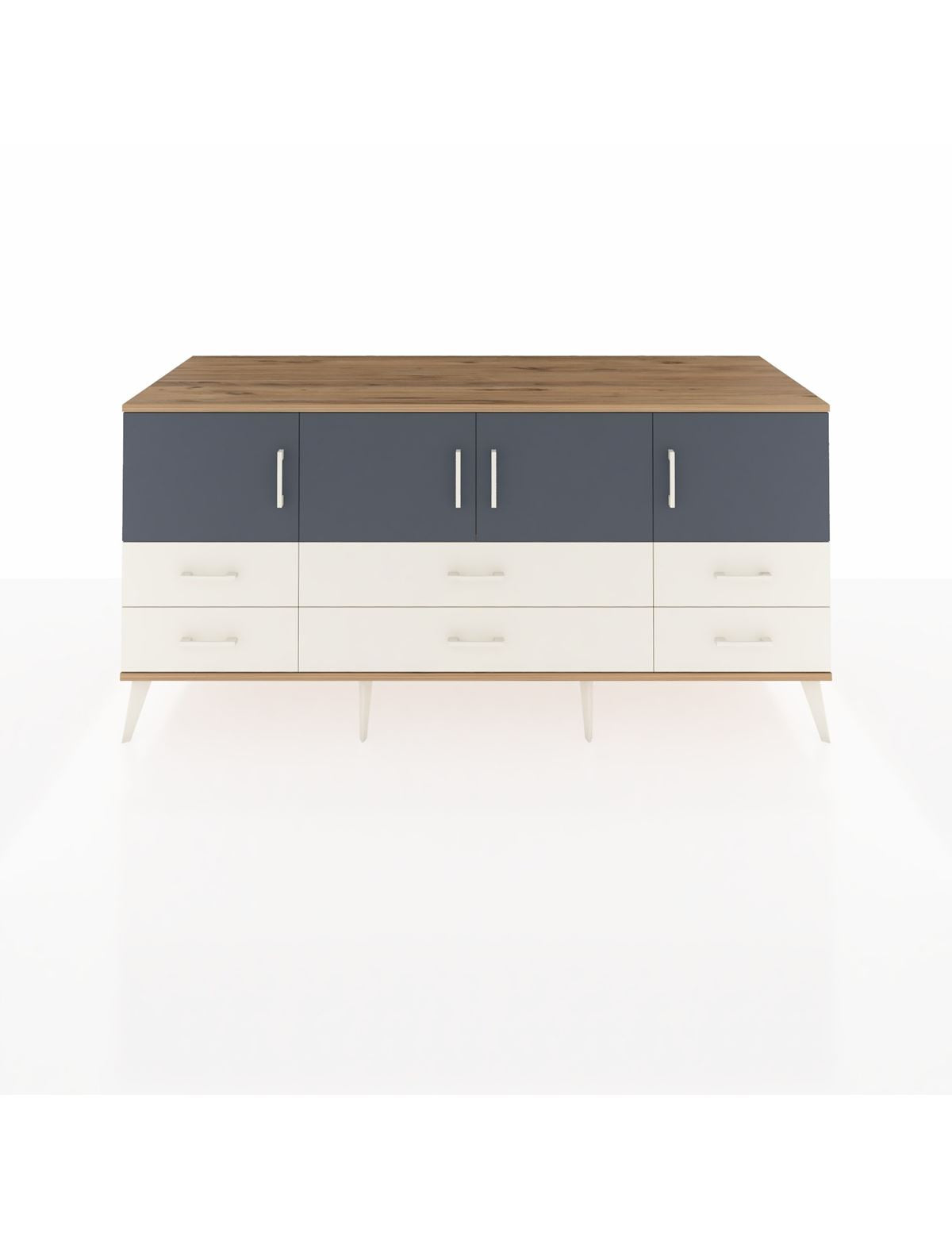 Kronos Konsol 3 Raflı 6 Çekmeceli 4 Kapaklı 176x59x83 - S610M004V25C