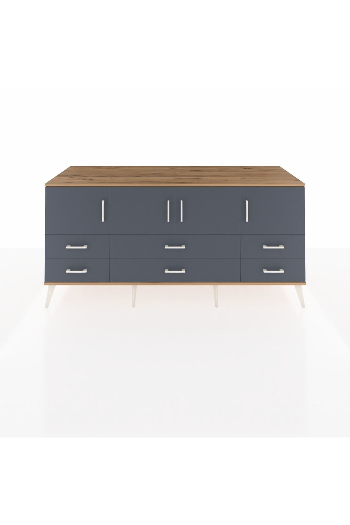 Kronos Konsol 3 Raflı 6 Çekmeceli 4 Kapaklı 176x59x83 - S610M004V26C