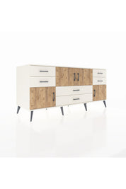 Kronos Konsol Tek Raflı 6 Çekmeceli 4 Kapaklı 176x59x83 - S610M005V01C