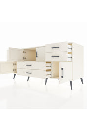 Kronos Konsol Tek Raflı 6 Çekmeceli 4 Kapaklı 176x59x83 - S610M005V04C