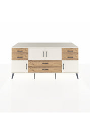 Kronos Konsol Tek Raflı 6 Çekmeceli 4 Kapaklı 176x59x83 - S610M005V06C