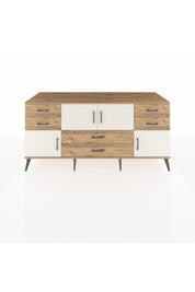 Kronos Konsol Tek Raflı 6 Çekmeceli 4 Kapaklı 176x59x83 - S610M005V24C