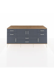 Kronos Konsol Tek Raflı 6 Çekmeceli 4 Kapaklı 176x59x83 - S610M005V26C