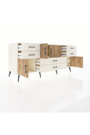 Kronos Konsol 3 Raflı 6 Çekmeceli 4 Kapaklı 176x59x83 - S610M006V01C