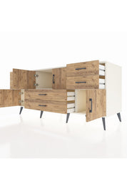 Kronos Konsol 3 Raflı 6 Çekmeceli 4 Kapaklı 176x59x83 - S610M006V03C
