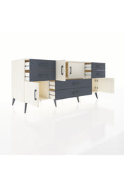 Kronos Konsol 3 Raflı 6 Çekmeceli 4 Kapaklı 176x59x83 - S610M006V05C