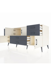 Kronos Konsol 3 Raflı 6 Çekmeceli 4 Kapaklı 176x59x83 - S610M006V05C