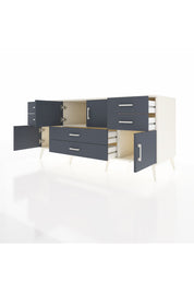 Kronos Konsol 3 Raflı 6 Çekmeceli 4 Kapaklı 176x59x83 - S610M006V08C
