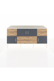 Kronos Konsol 3 Raflı 6 Çekmeceli 4 Kapaklı 176x59x83 - S610M006V09C