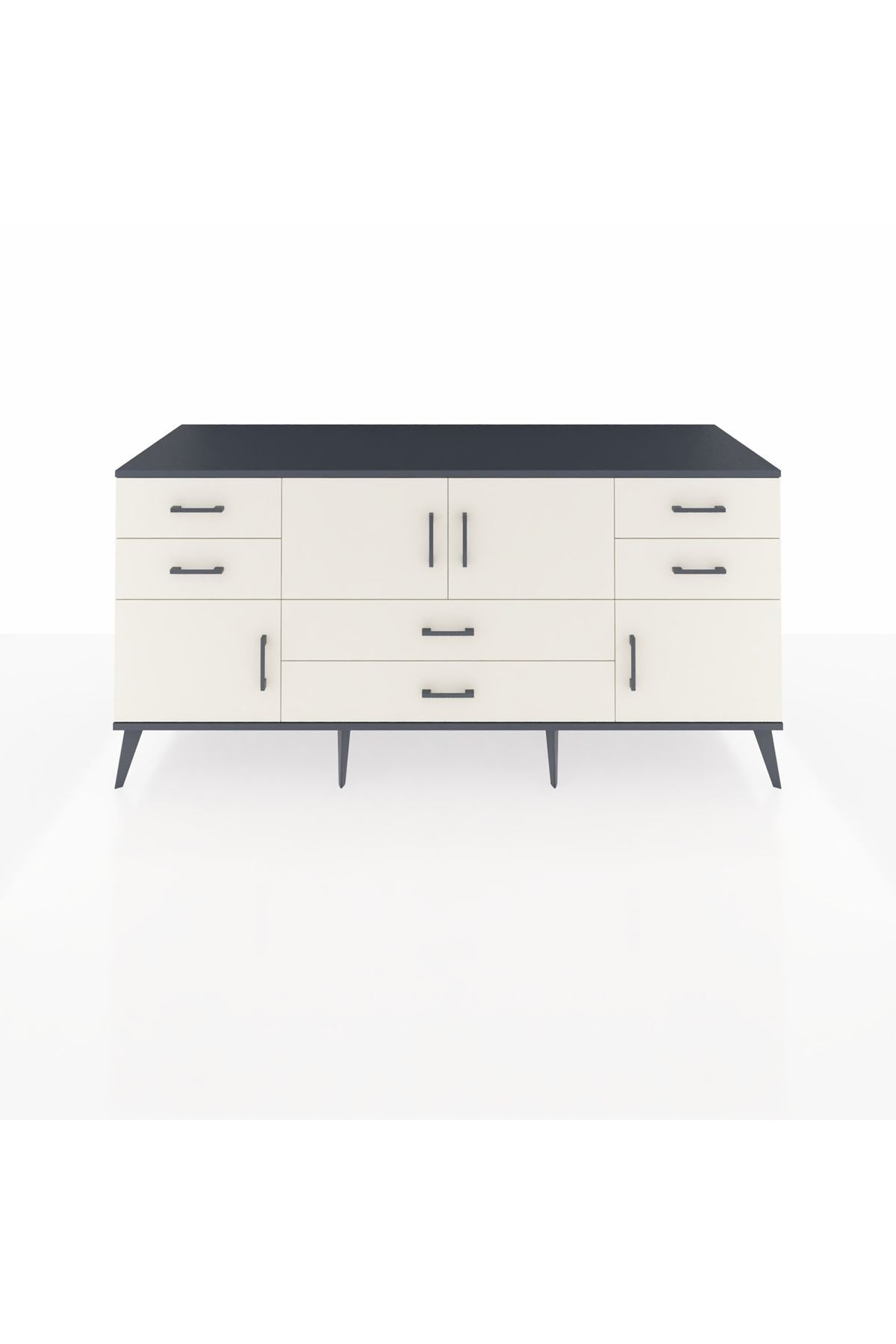 Kronos Konsol 3 Raflı 6 Çekmeceli 4 Kapaklı 176x59x83 - S610M006V13C