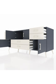 Kronos Konsol 3 Raflı 6 Çekmeceli 4 Kapaklı 176x59x83 - S610M006V16C