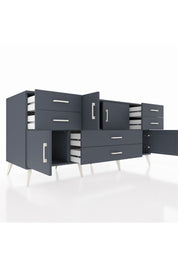 Kronos Konsol 3 Raflı 6 Çekmeceli 4 Kapaklı 176x59x83 - S610M006V17C