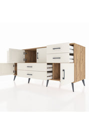 Kronos Konsol 3 Raflı 6 Çekmeceli 4 Kapaklı 176x59x83 - S610M006V22C
