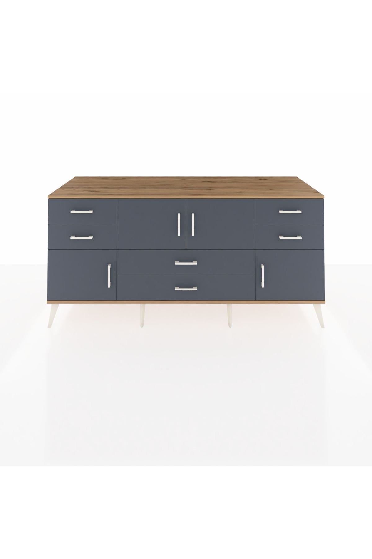 Kronos Konsol 3 Raflı 6 Çekmeceli 4 Kapaklı 176x59x83 - S610M006V26C