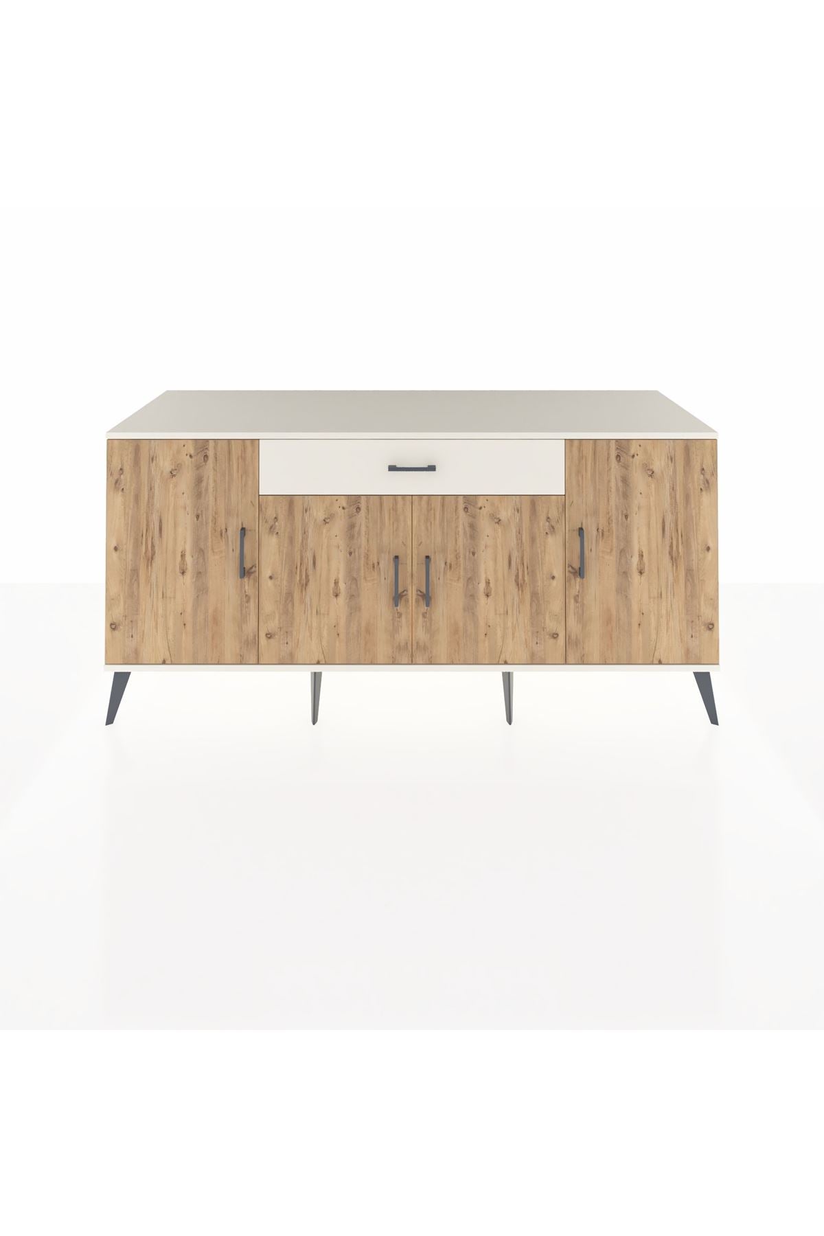 Kronos Konsol 3 Raflı Tek Çekmeceli 4 Kapaklı 176x59x83 - S610M007V01C