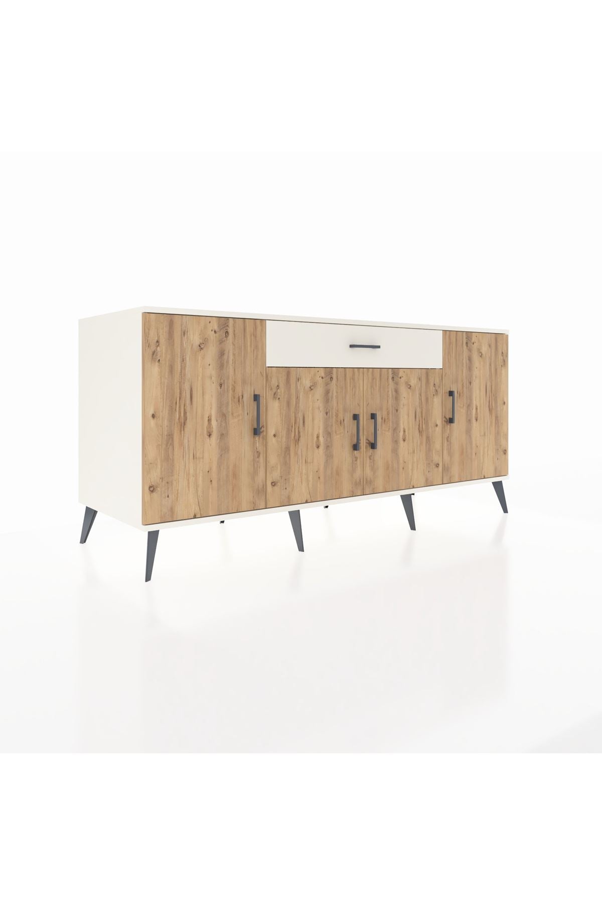 Kronos Konsol 3 Raflı Tek Çekmeceli 4 Kapaklı 176x59x83 - S610M007V01C