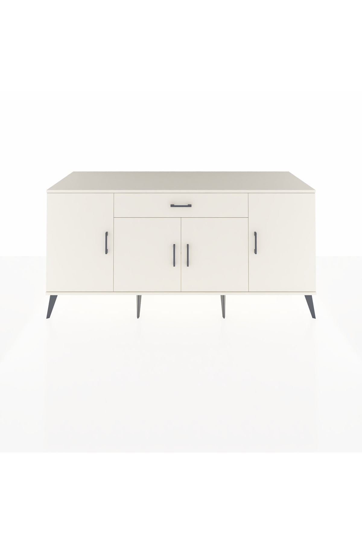 Kronos Konsol 3 Raflı Tek Çekmeceli 4 Kapaklı 176x59x83 - S610M007V04C