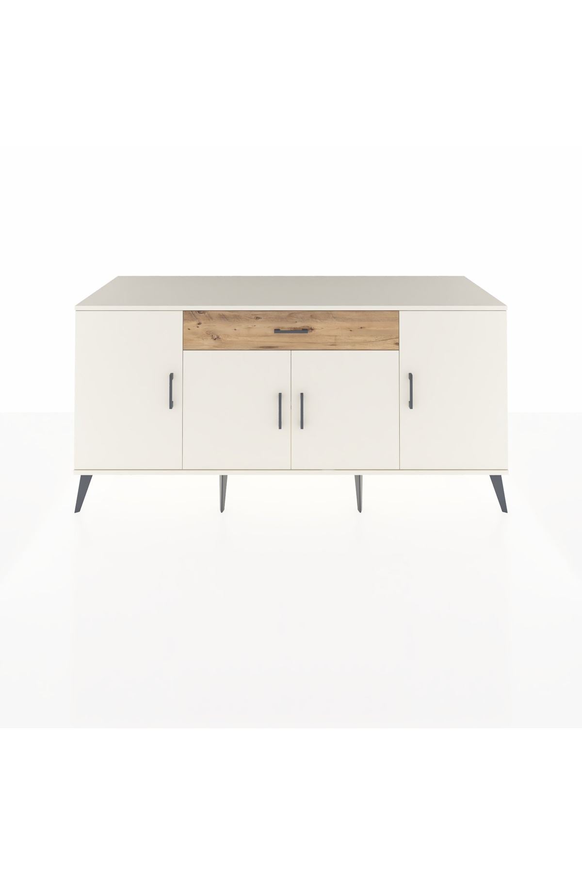 Kronos Konsol 3 Raflı Tek Çekmeceli 4 Kapaklı 176x59x83 - S610M007V06C