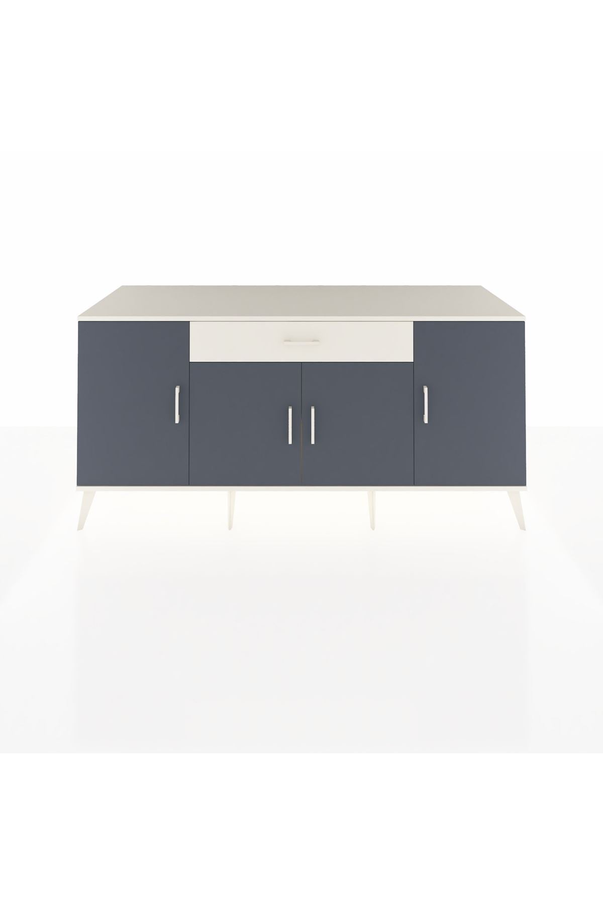 Kronos Konsol 3 Raflı Tek Çekmeceli 4 Kapaklı 176x59x83 - S610M007V07C