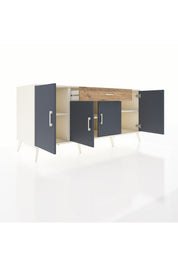 Kronos Konsol 3 Raflı Tek Çekmeceli 4 Kapaklı 176x59x83 - S610M007V09C