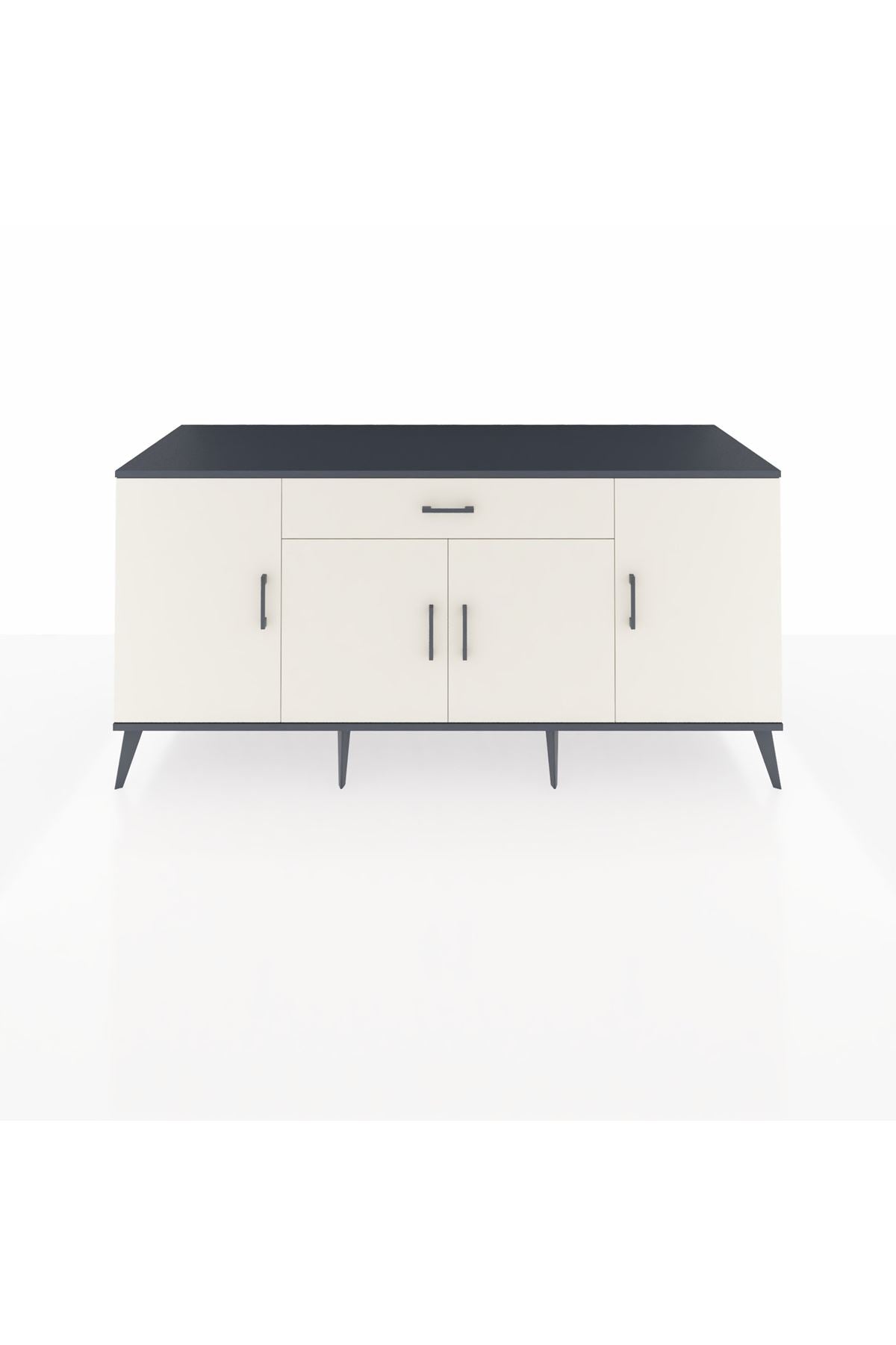 Kronos Konsol 3 Raflı Tek Çekmeceli 4 Kapaklı 176x59x83 - S610M007V13C
