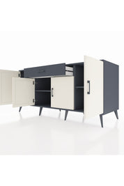 Kronos Konsol 3 Raflı Tek Çekmeceli 4 Kapaklı 176x59x83 - S610M007V14C