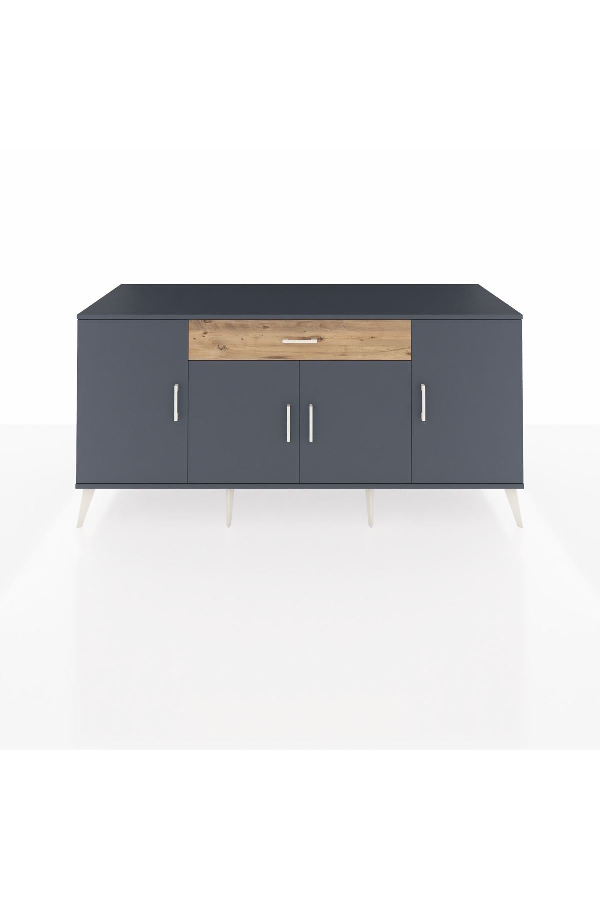 Kronos Konsol 3 Raflı Tek Çekmeceli 4 Kapaklı 176x59x83 - S610M007V18C