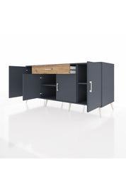 Kronos Konsol 3 Raflı Tek Çekmeceli 4 Kapaklı 176x59x83 - S610M007V18C