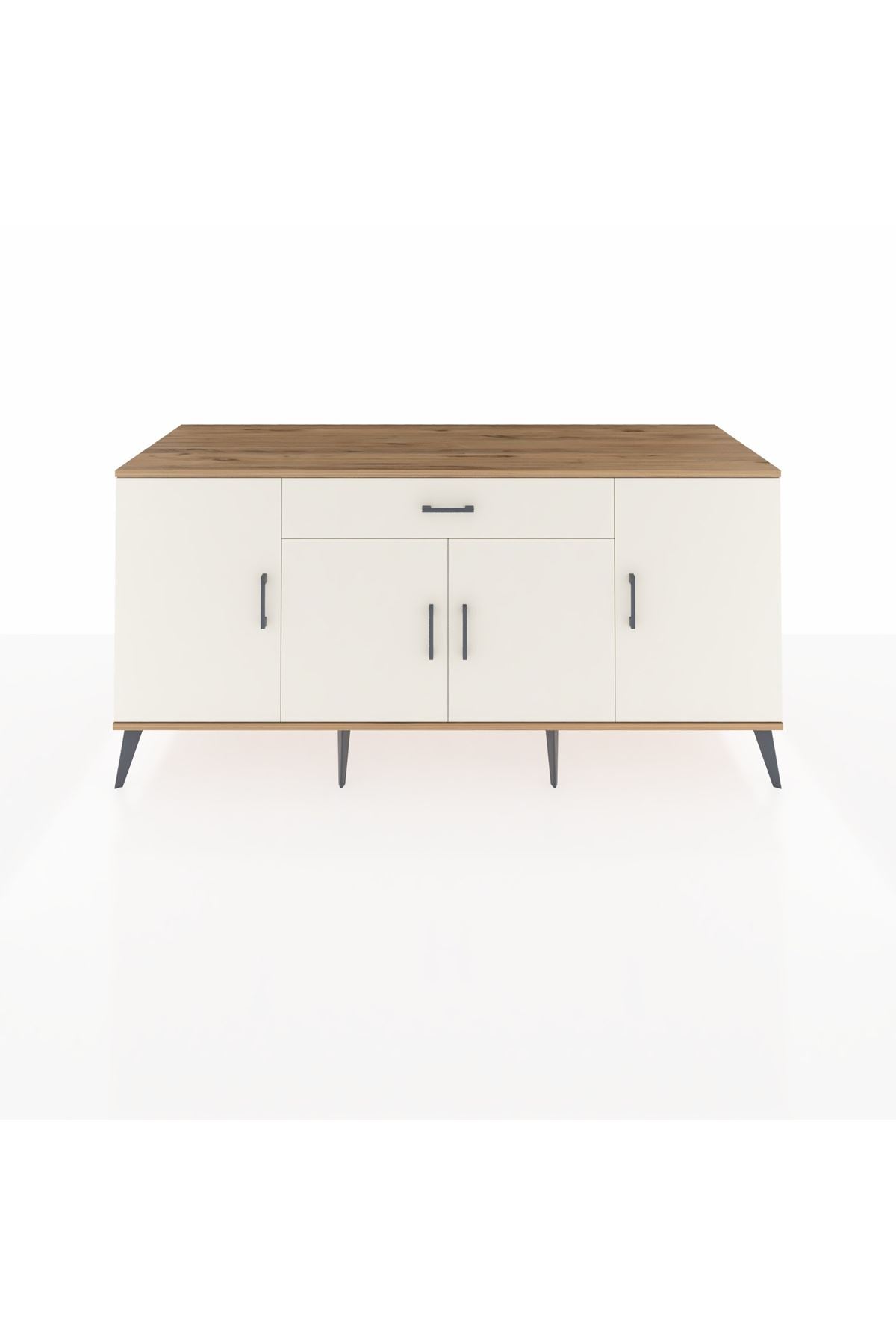 Kronos Konsol 3 Raflı Tek Çekmeceli 4 Kapaklı 176x59x83 - S610M007V22C