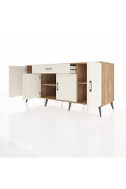 Kronos Konsol 3 Raflı Tek Çekmeceli 4 Kapaklı 176x59x83 - S610M007V22C