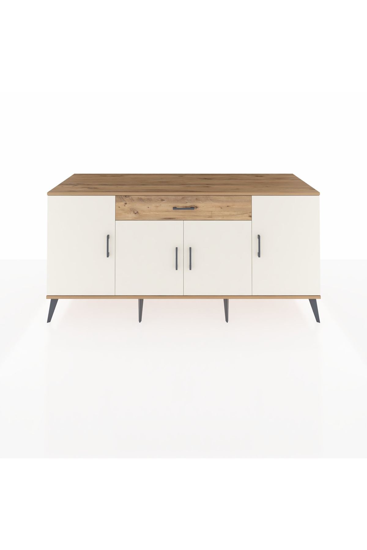 Kronos Konsol 3 Raflı Tek Çekmeceli 4 Kapaklı 176x59x83 - S610M007V24C