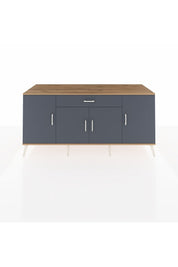 Kronos Konsol 3 Raflı Tek Çekmeceli 4 Kapaklı 176x59x83 - S610M007V26C