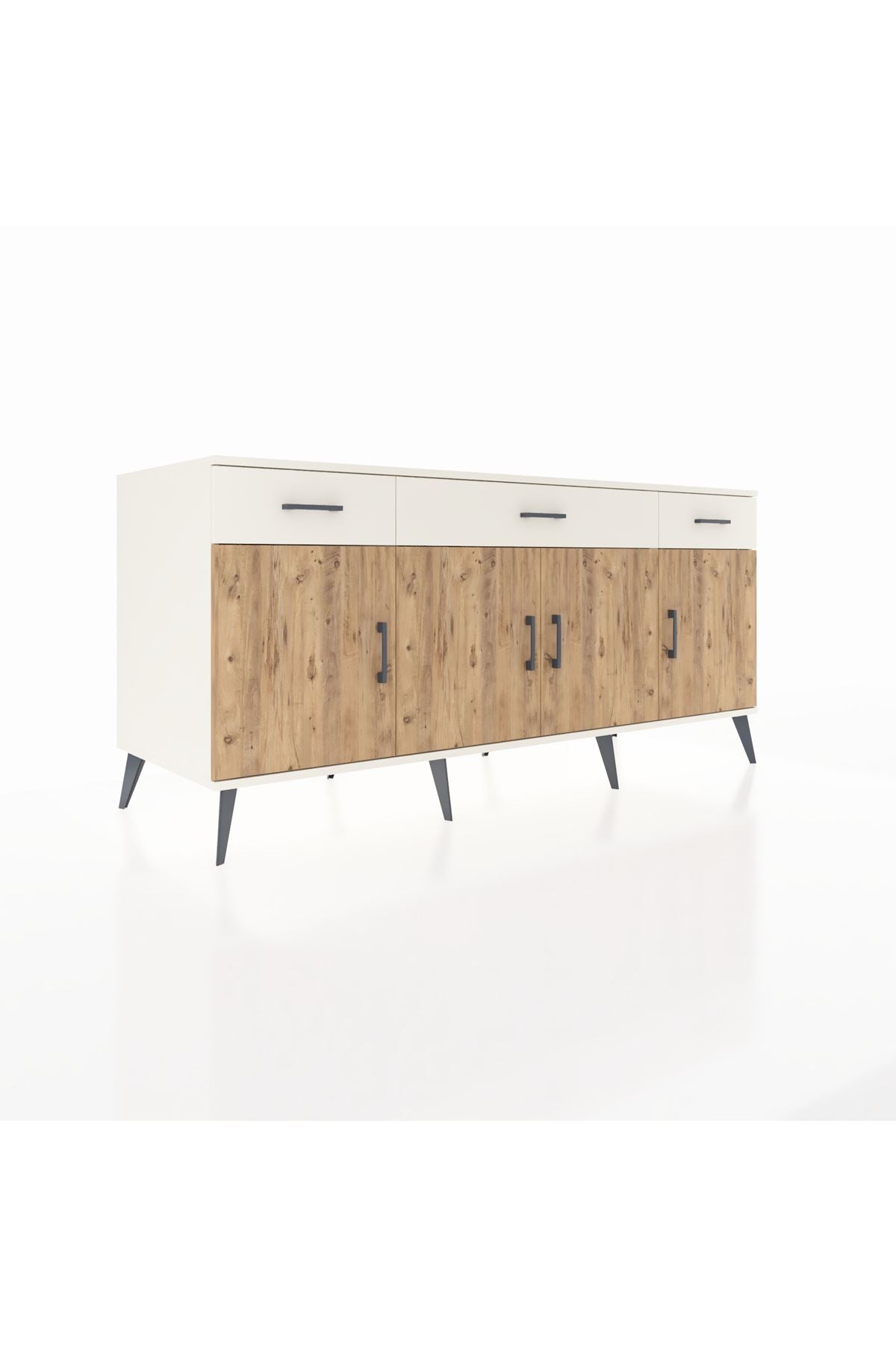 Kronos Konsol 3 Raflı 3 Çekmeceli 4 Kapaklı 176x59x83 - S610M008V01C