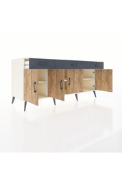 Kronos Konsol 3 Raflı 3 Çekmeceli 4 Kapaklı 176x59x83 - S610M008V02C