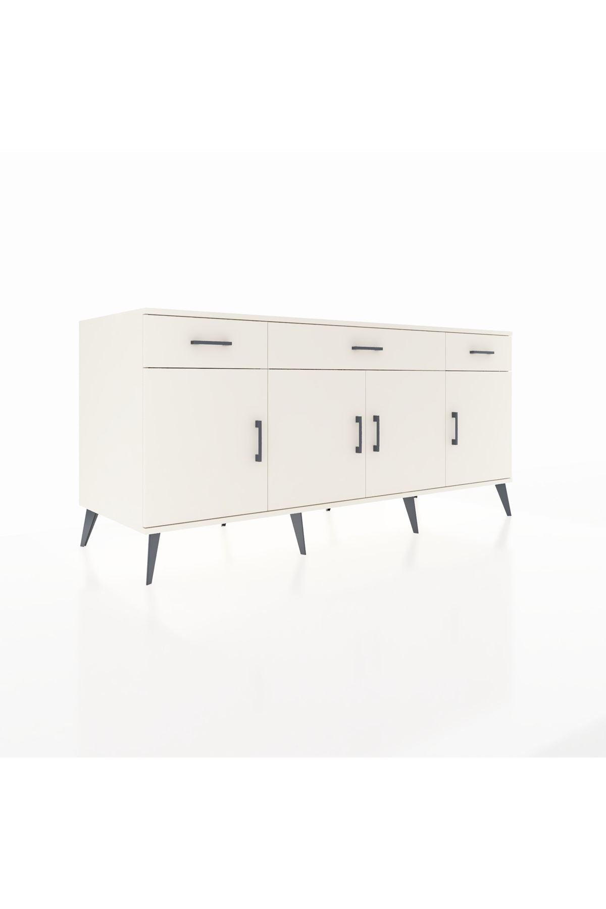 Kronos Konsol 3 Raflı 3 Çekmeceli 4 Kapaklı 176x59x83 - S610M008V04C