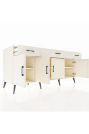 Kronos Konsol 3 Raflı 3 Çekmeceli 4 Kapaklı 176x59x83 - S610M008V04C