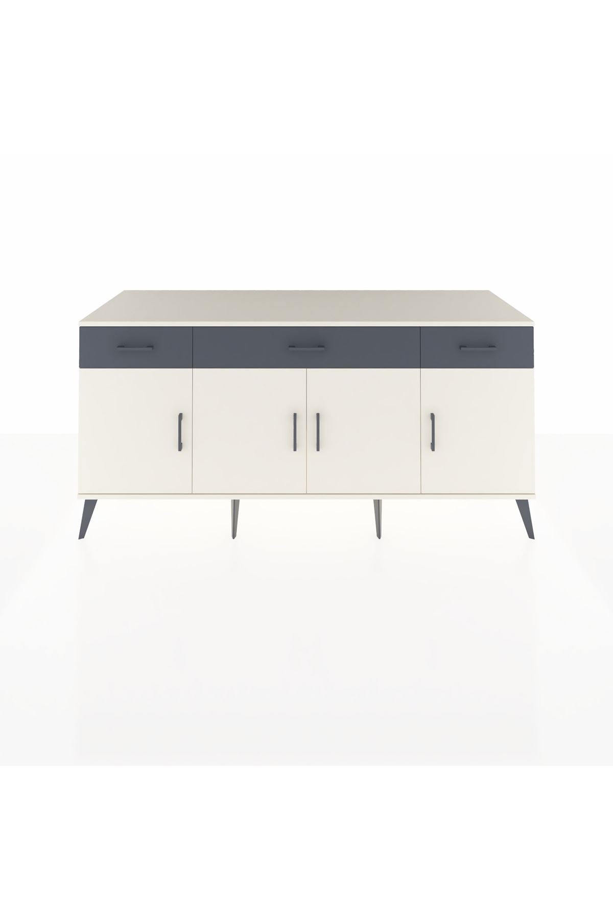 Kronos Konsol 3 Raflı 3 Çekmeceli 4 Kapaklı 176x59x83 - S610M008V05C