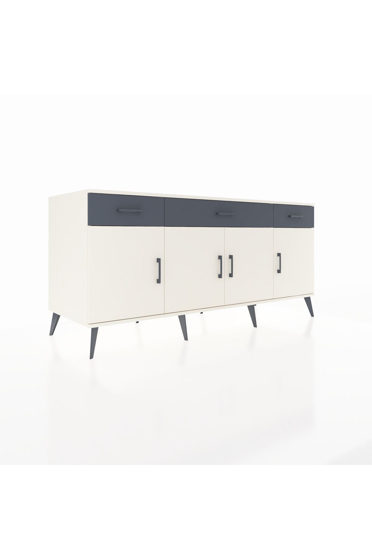 Kronos Konsol 3 Raflı 3 Çekmeceli 4 Kapaklı 176x59x83 - S610M008V05C