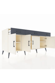 Kronos Konsol 3 Raflı 3 Çekmeceli 4 Kapaklı 176x59x83 - S610M008V05C