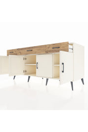 Kronos Konsol 3 Raflı 3 Çekmeceli 4 Kapaklı 176x59x83 - S610M008V06C