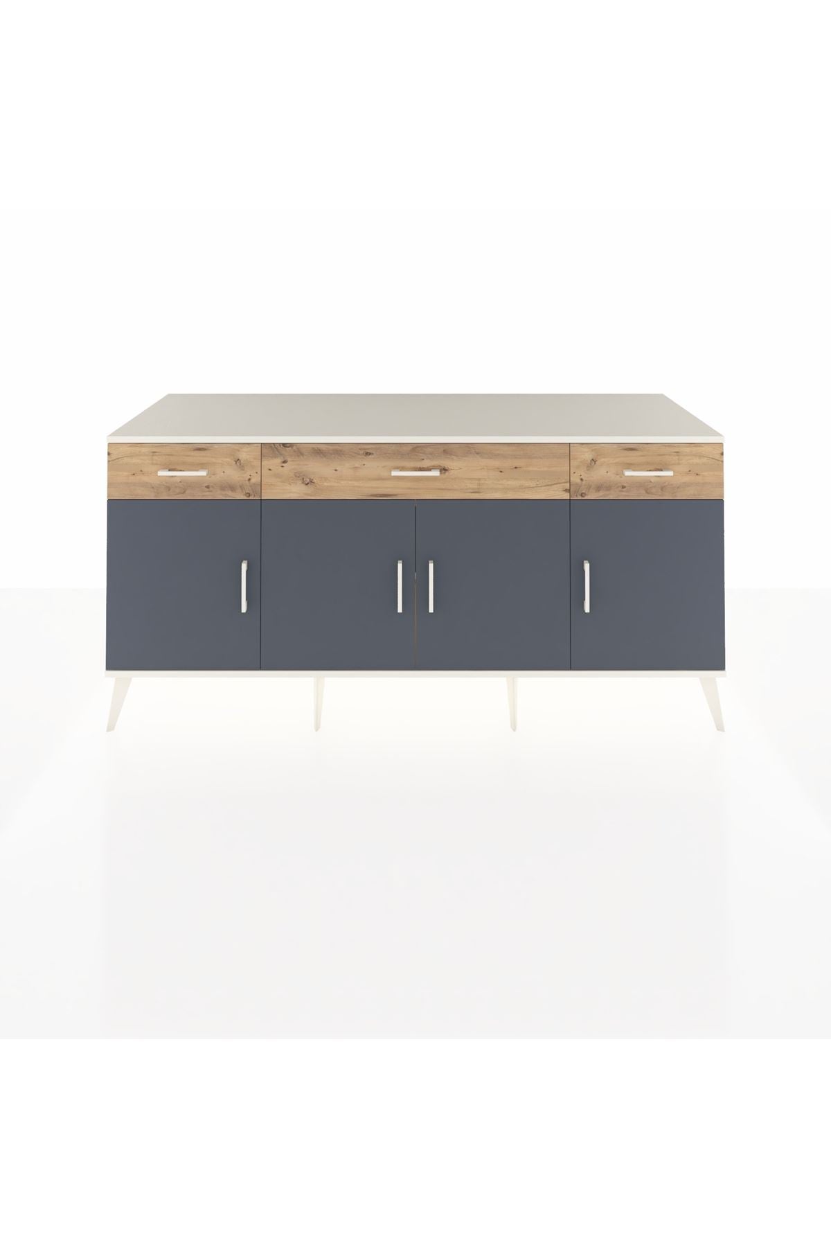 Kronos Konsol 3 Raflı 3 Çekmeceli 4 Kapaklı 176x59x83 - S610M008V09C