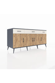 Kronos Konsol 3 Raflı 3 Çekmeceli 4 Kapaklı 176x59x83 - S610M008V10C