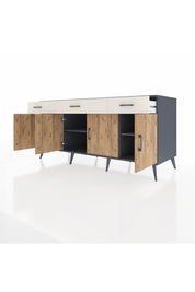 Kronos Konsol 3 Raflı 3 Çekmeceli 4 Kapaklı 176x59x83 - S610M008V10C
