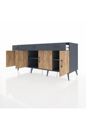 Kronos Konsol 3 Raflı 3 Çekmeceli 4 Kapaklı 176x59x83 - S610M008V11C