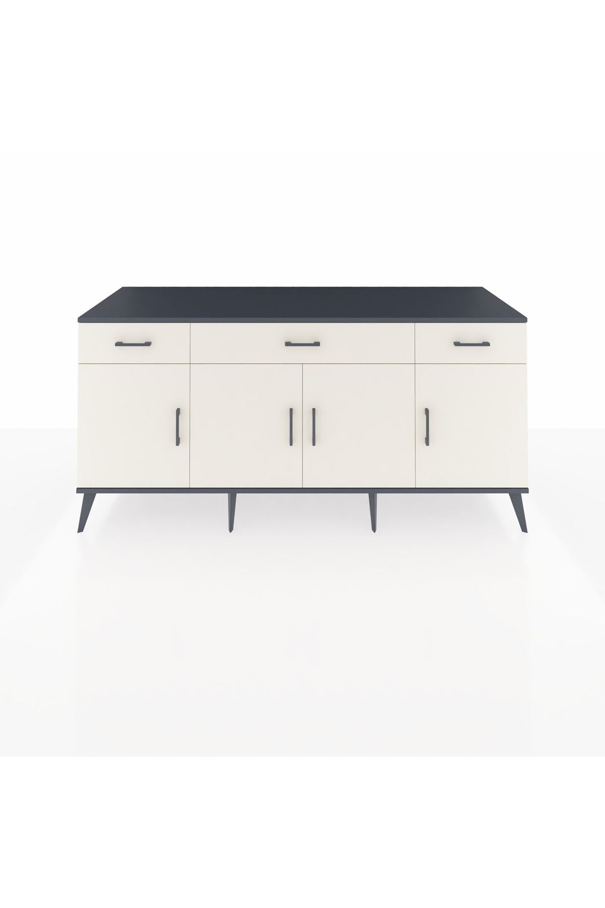 Kronos Konsol 3 Raflı 3 Çekmeceli 4 Kapaklı 176x59x83 - S610M008V13C