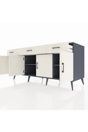Kronos Konsol 3 Raflı 3 Çekmeceli 4 Kapaklı 176x59x83 - S610M008V13C